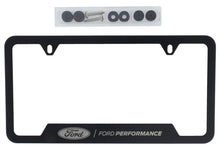 Load image into Gallery viewer, Ford Racing Stainless Steel Ford Performance License Plate Frame - Black