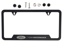 Load image into Gallery viewer, Ford Racing Stainless Steel Ford Performance License Plate Frame - Black