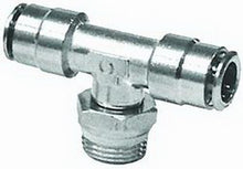 Load image into Gallery viewer, Firestone Male .25in. x 1.4in. x .25in. Branch Swivel Nickel Tee Air Fitting - 25 Pack (WR17603273)