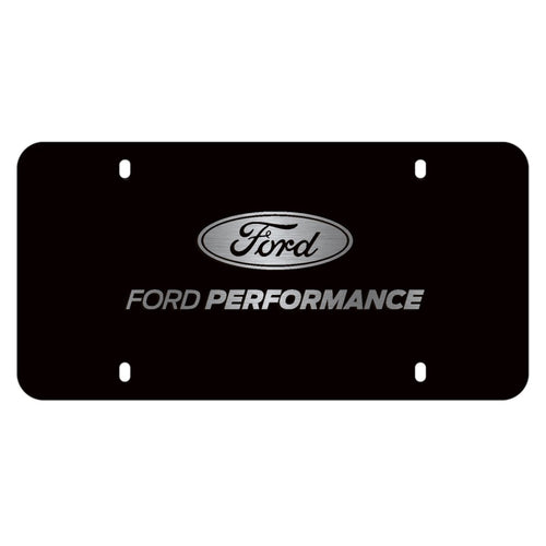 Ford Racing Black Stainless Steel Marque Plate